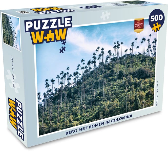 Puzzel Berg met bomen in Colombia - Legpuzzel - Puzzel 500 stukjes