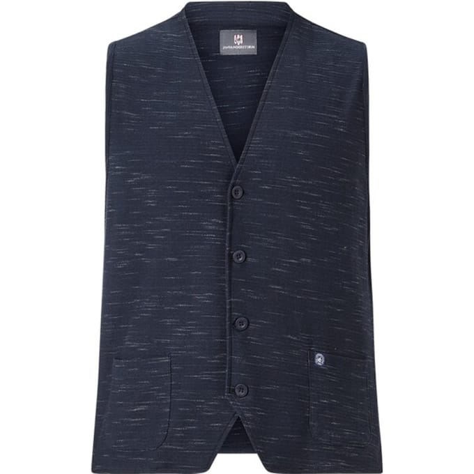 Jan Vanderstorm herren Sweatbodywarmer - 56/58 - donkerblauw - Plus Size