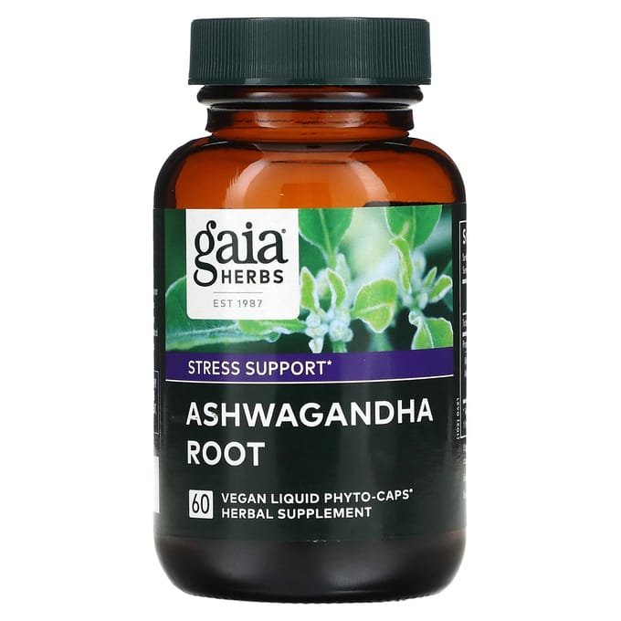 Gaia Herbs, Racine d'Ashwagandha, 60 Phyto-capsules Liquides Végans