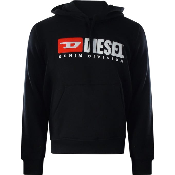 Diesel Division Logo Zwarte Hoodie