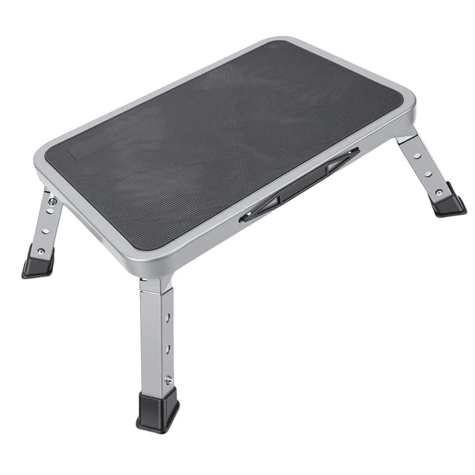 Camper Opstapje 3 Hoogtes   Breed Antislip   150KG Draagvermogen   Opstapje gray