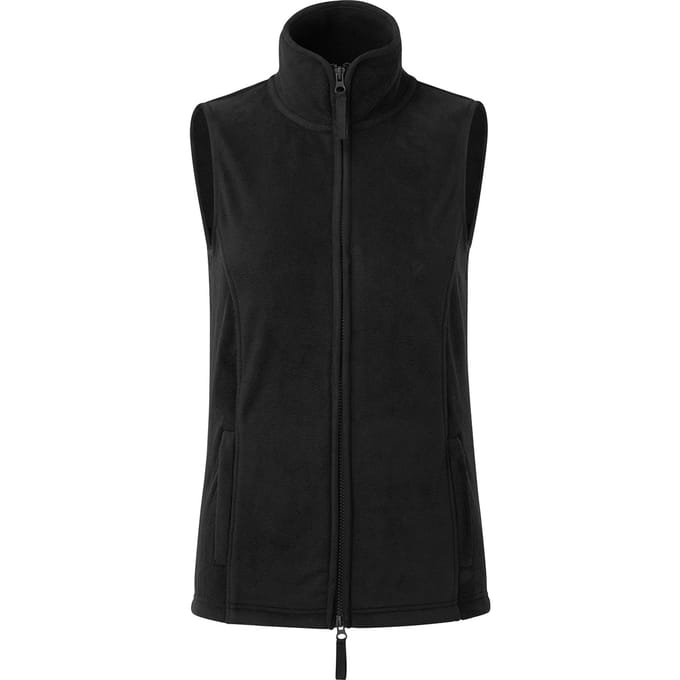 Premier Dames/dames Artisan Fleece Gilet (Zwart)