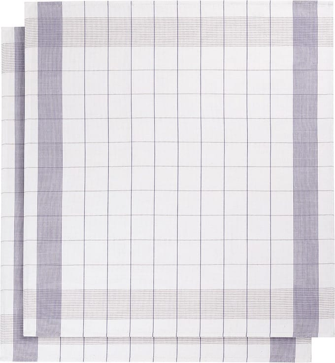 De Witte Lietaer Theedoek Mixte, Lavendel - 2 stuks - 65 x 65 cm - Katoen/Linnen