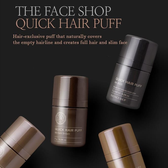 [DEAL]THE FACE SHOP - Quick Hair Puff - 7g - 04 Black