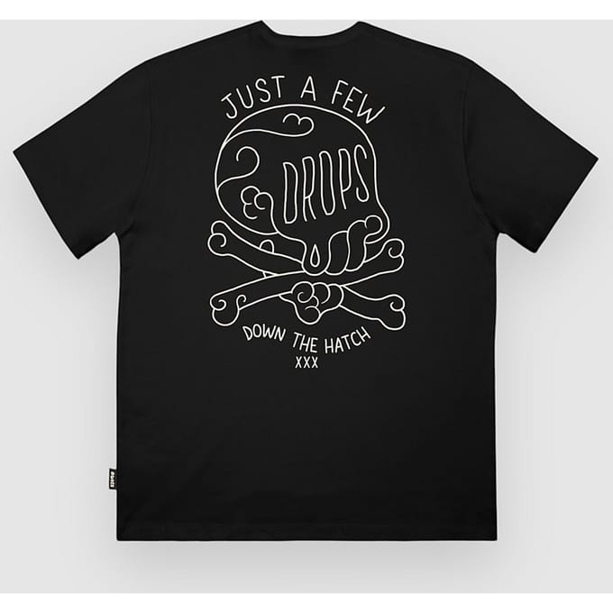 The Dudes Drops Classic Premium T-Shirt zwart