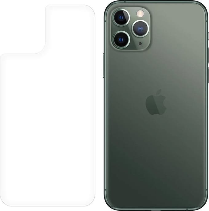 Peachy Achterkant Tempered Glassprotector geschikt voor iPhone 11 Pro Max - 9H hardheid Krasvast Bescherming