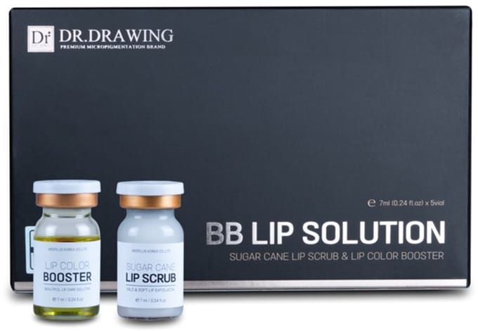 Dr. Drawing - BB Lip Solution - Lip Scrub 3x 7ml - Lip Booster 2x 7ml
