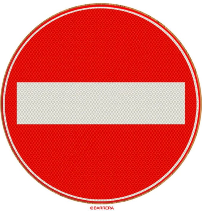 Éénrichtingsweg | Verkeersbord C02 - Ø 60 (Binnen bebouwde kom)