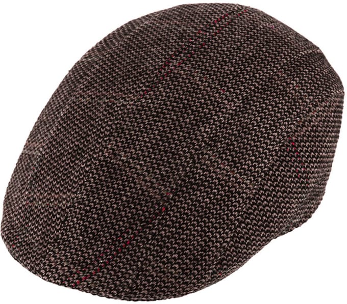 Flatcap Winter Herfst Fiebig gemeleerd bruin maat 61