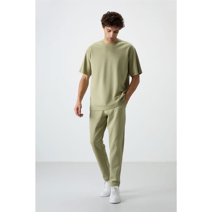 Heren Oversized T-shirt en Broeken Set