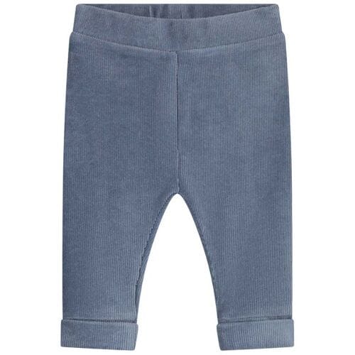 Prénatal newborn broek velours Steel Blue 68 heren