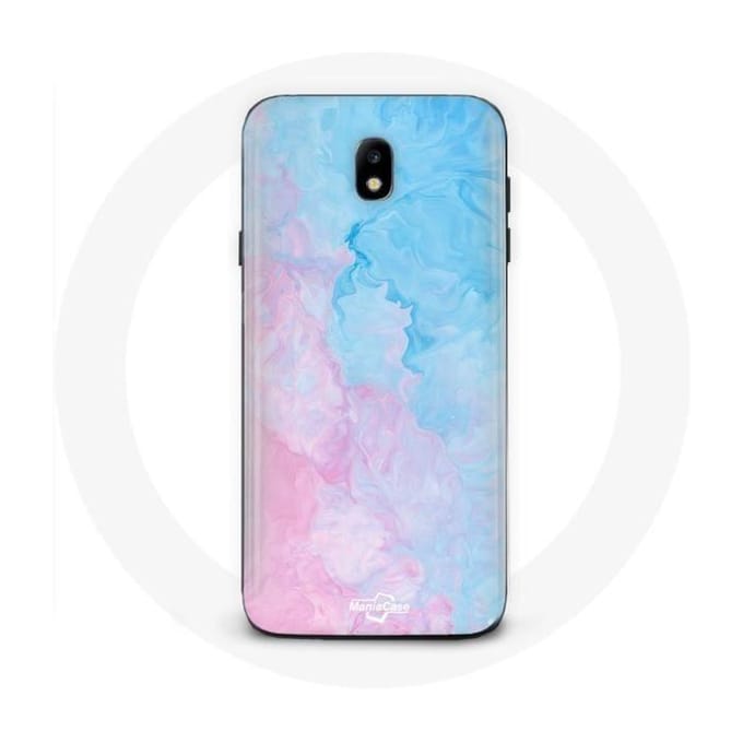 Hoesje voor Samsung Galaxy J5 2017 Roze blauwe achtergrond