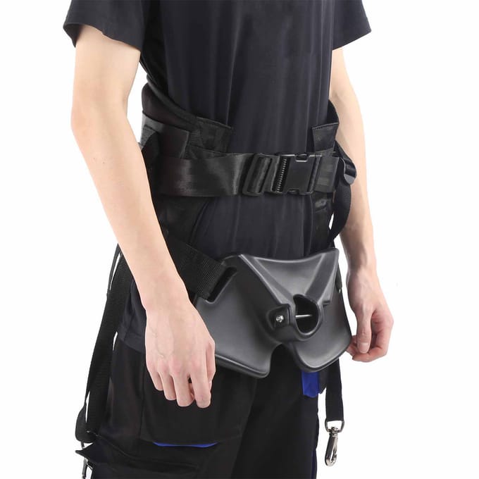 Harnais de maintien de taille réglable pour canne à pêche, ceinture de combat, support de canne à pêche black