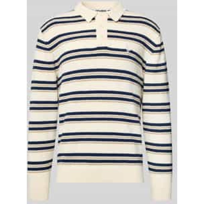 Gebreide pullover met polokraag in bouclé-look