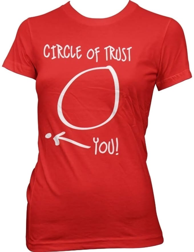 Hybris Circle Of Trust Girly Tee dames-T-shirt rood