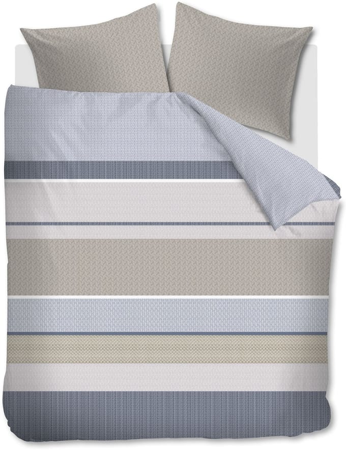 Beddinghouse Hilde dekbedovertrek - Lits-Jumeaux - 240 x 200/220 cm - Blauw