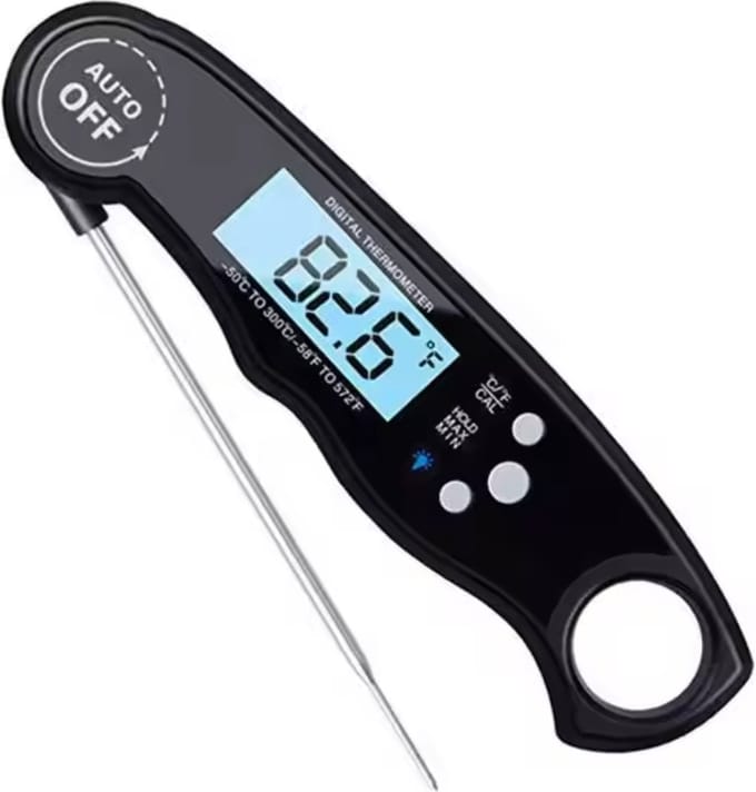 Digitale Thermometer - Keukenthermometer - Vlees en BBQ Thermometer - Zwart