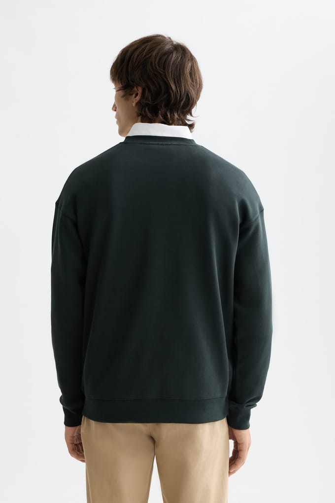 Scotch & Soda Core - Logo Front Chest Sweatshirt Grachten Green Taglia: M | Maglioni a maglia Outlet | Uomo | Verde