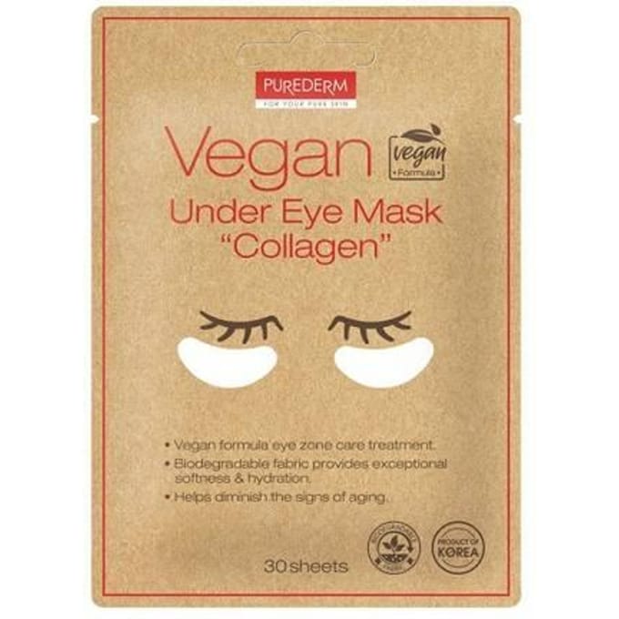 Purederm Vegan Oogpads Met Collageen 30St