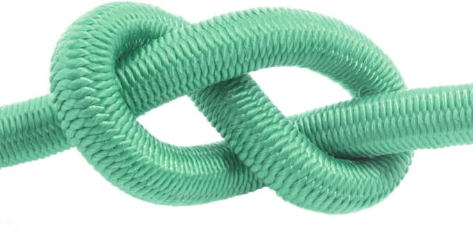 DQ-PP Rubberkoord, 8mm, 5m, Groen, Expanderkoord, Expander Rubberdraad, Rubberkoord, Spankoord, Zeildoekkoord, Spanrubber