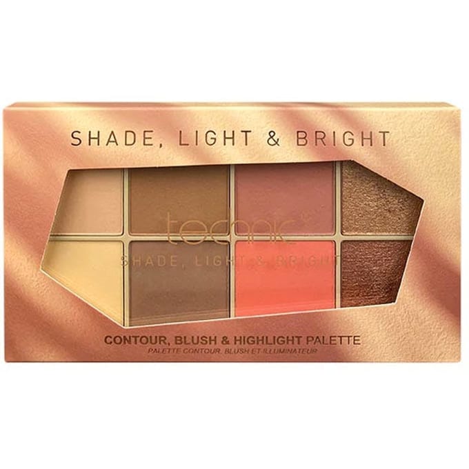 Technic Shade, Light & Bright Contour, Blush & Highlight Palette
