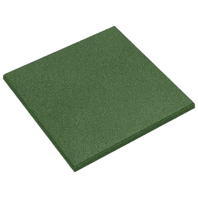 vidaXL - Valbescherming - Tegels - 6 - st - Groen - 50 - x - 50 - cm - Rubber