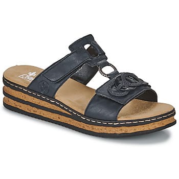 Rieker Ring Slippers blauw Synthetisch - Dames - Maat 41