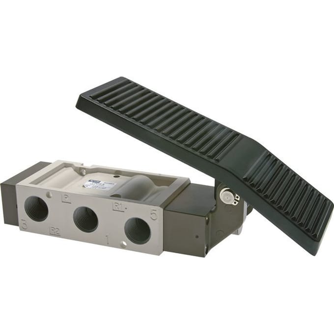 5/3 G1/2'' Centrum Gesloten Voetbediend Ventiel 0-8bar/0-112psi