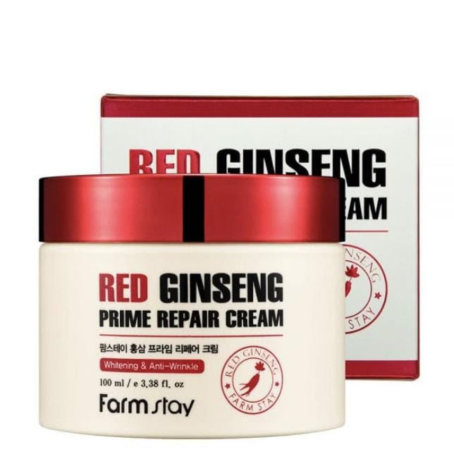 FARM STAY Rode Ginseng Prime Repair Cream 100ml (3 opties) 1pcs red