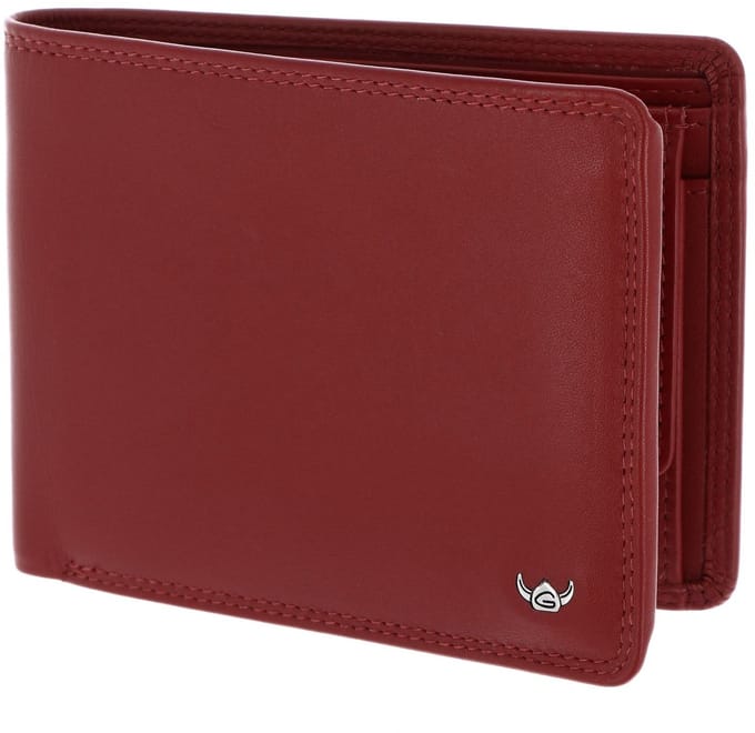 Golden Head Leren portemonnee Polo RFID Protect Scheintasche 1125 Rot donkerrood