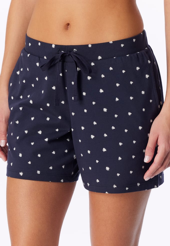 Korte broek met stippen, donkerblauw - Mix+ Relax 36