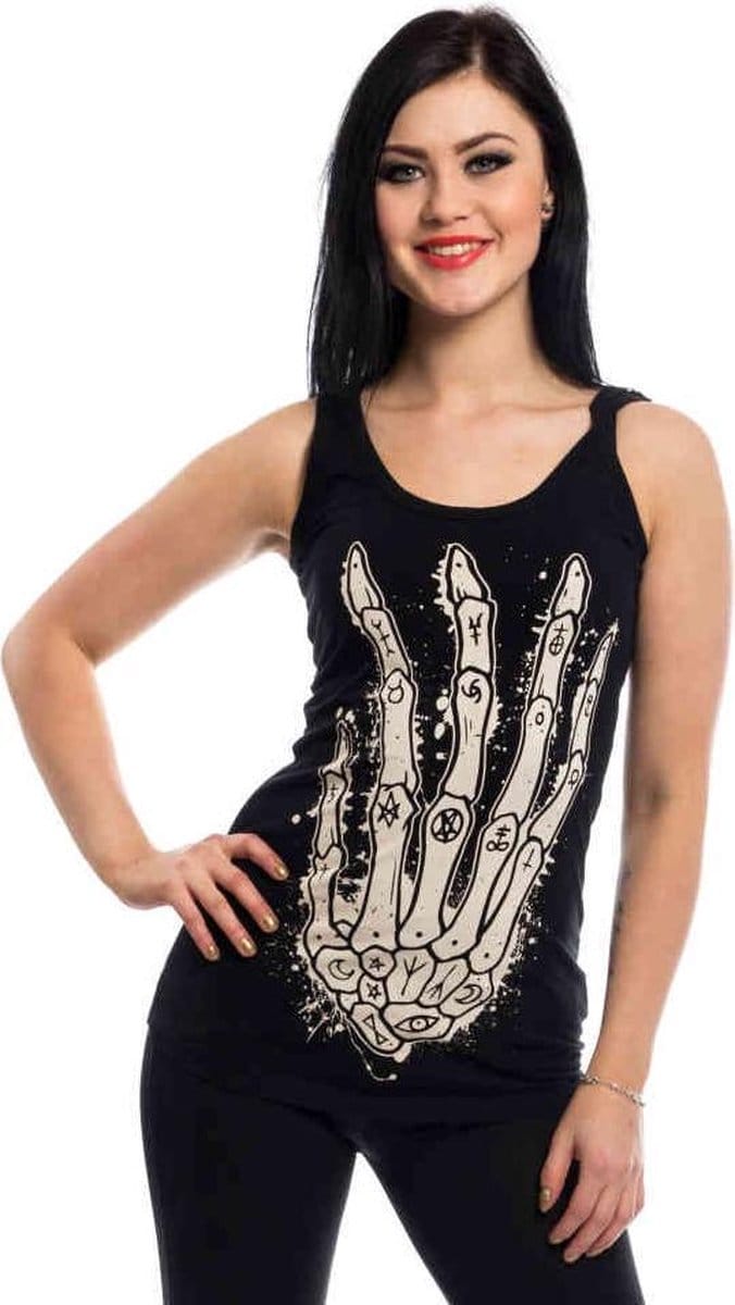 Heartless - CURSED Mouwloze top - XL - Zwart