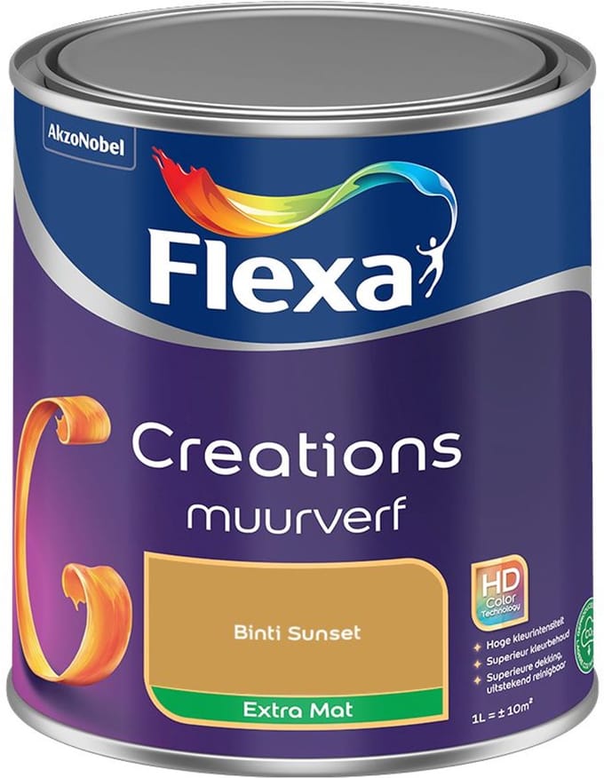 Flexa - Creations Muurverf Extra Mat - Binti Sunset - Mengverf - 1 L