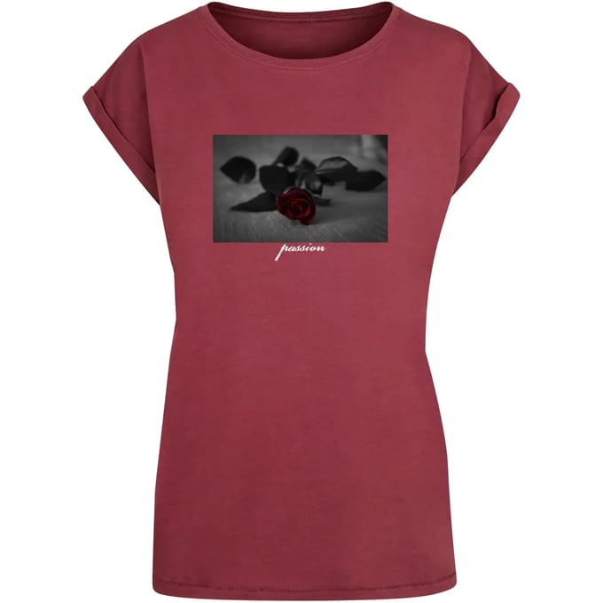 T-shirt dames Mister Tee Passion Rose