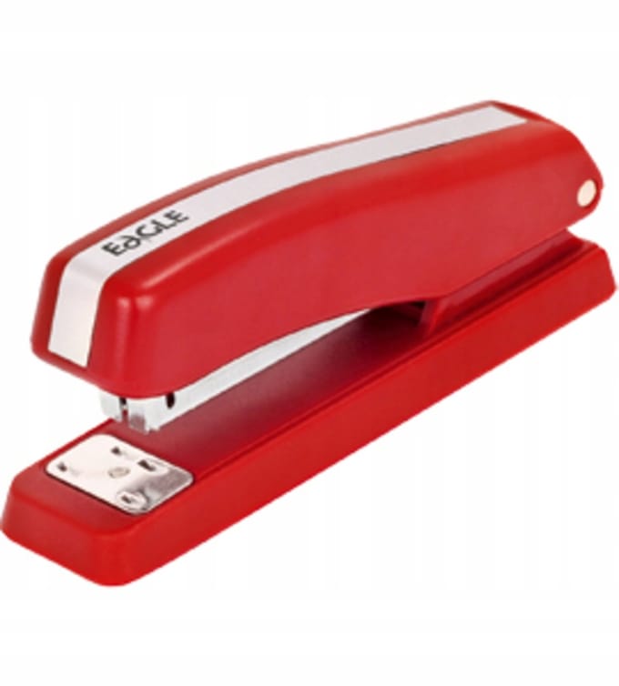 Eagle Bureau Nietmachine Rood - Maximaal 10 vel