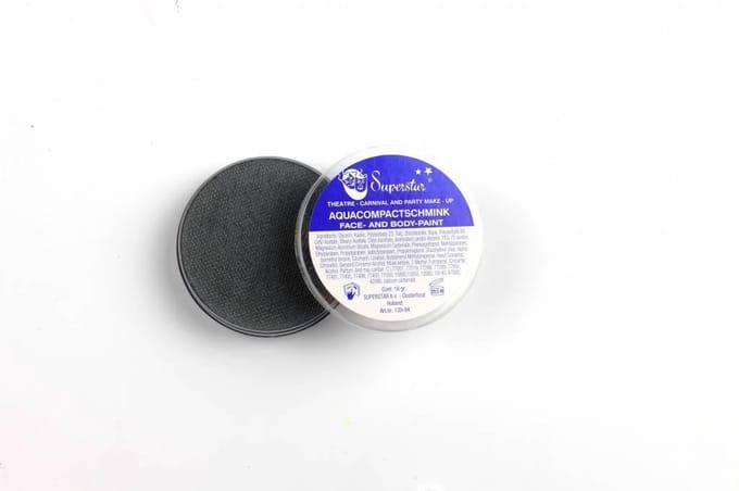 Superstar Waterschmink Dark Grey 45 Gram Donkergrijs