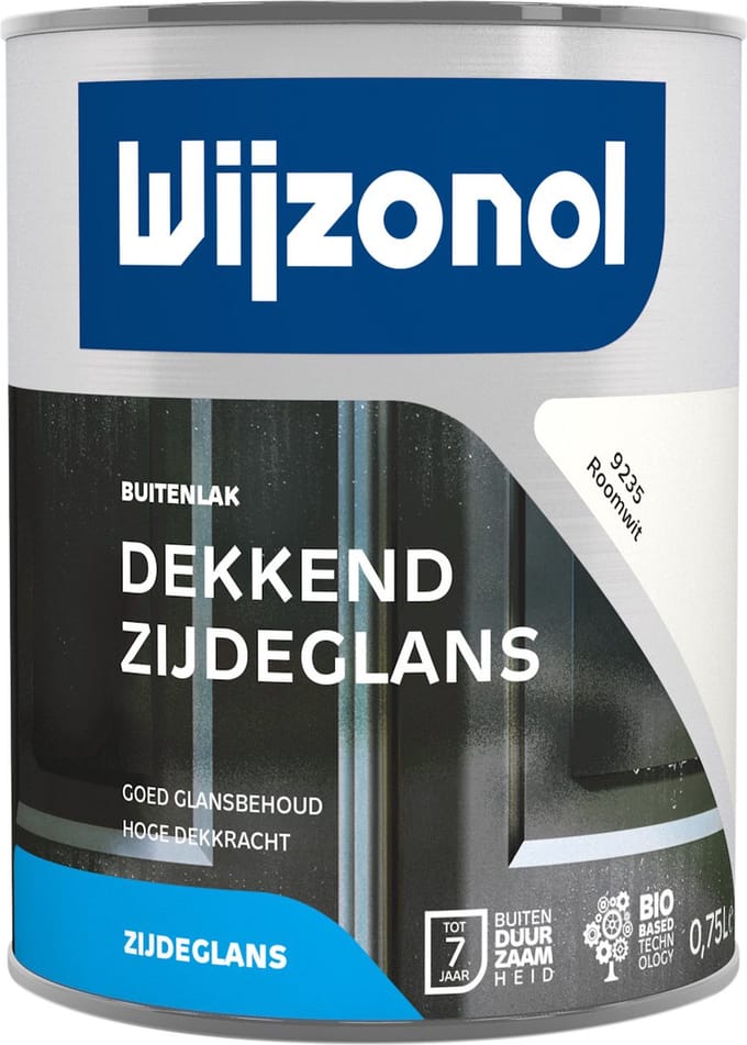 Wijzonol Dekkend Zijdeglans - RAL 9016 - 750 ml