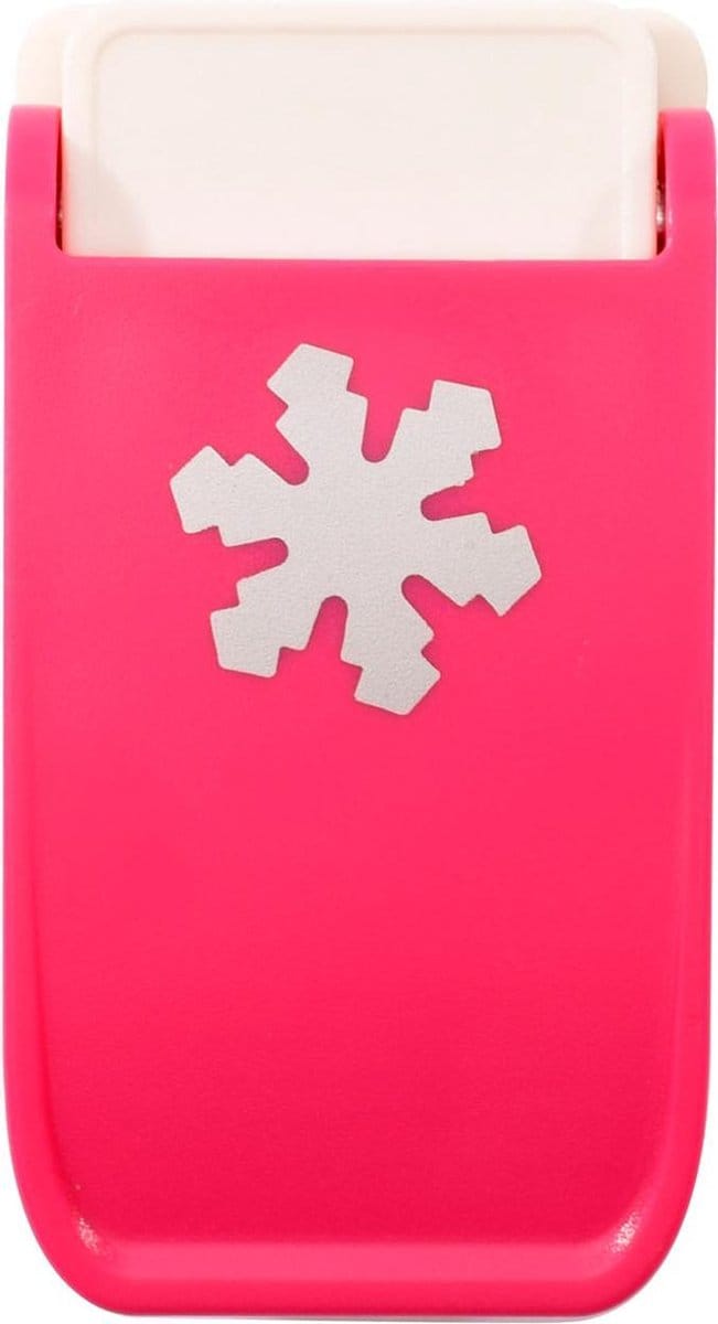 Vaessen Creative Heavy-Duty Pons - Figuurpons - Sneeuwvlok - Ø 2,5 cm