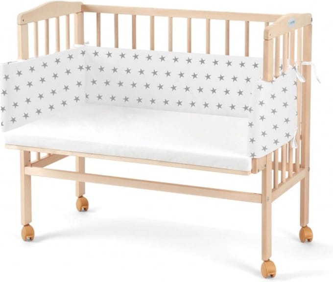 Waldin co sleeper/wieg 2 in 1 met bedomrander