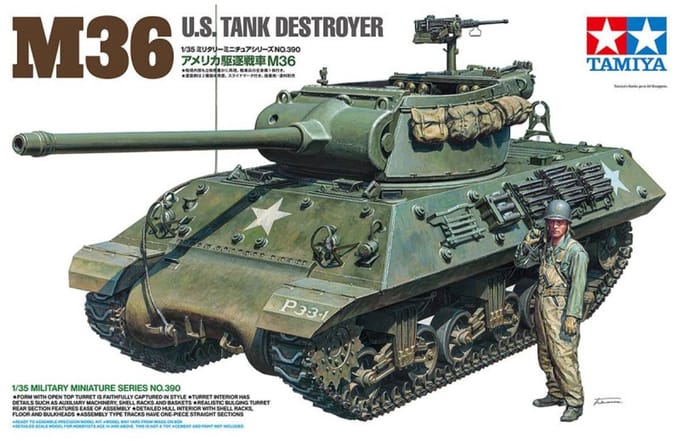 Tamiya M36 Jackson - Amerikaanse Tankjager WWII - Modelbouwpakket 35390