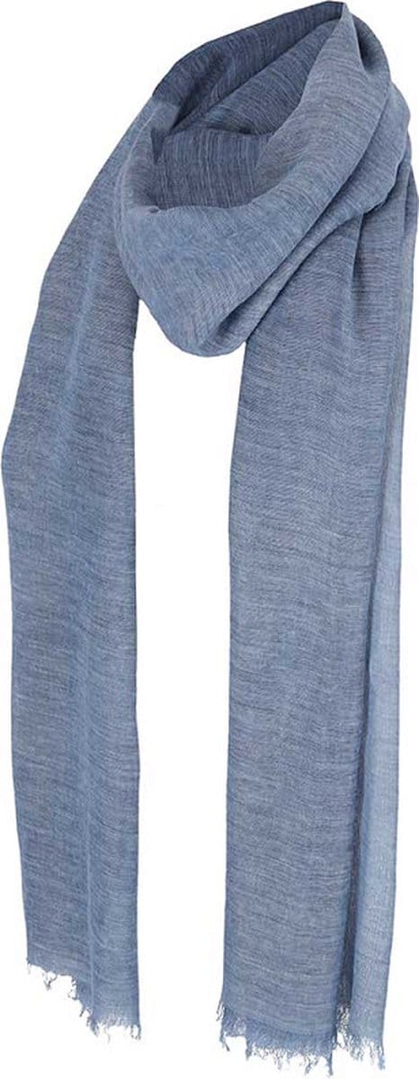 Sarlini Langwerpige Effen Sjaal Denim