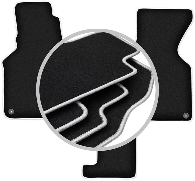 CARLUX-SILVER automatten voor: Volkswagen Transporter T4 caravelle handgeschakeld (1993-2001)