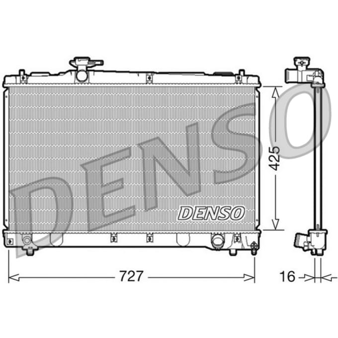 Radiator, motorkoeling DENSO DRM50034
