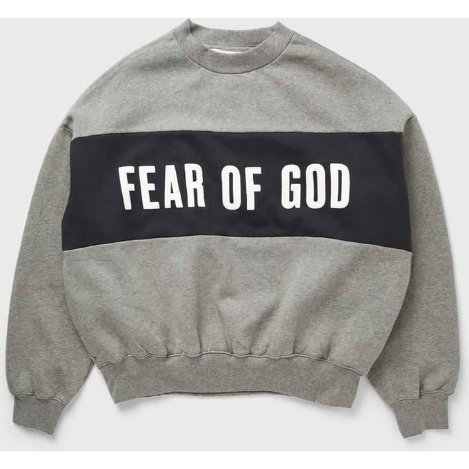 CROPPED RELAXED PANELLED SWEATSHIRT