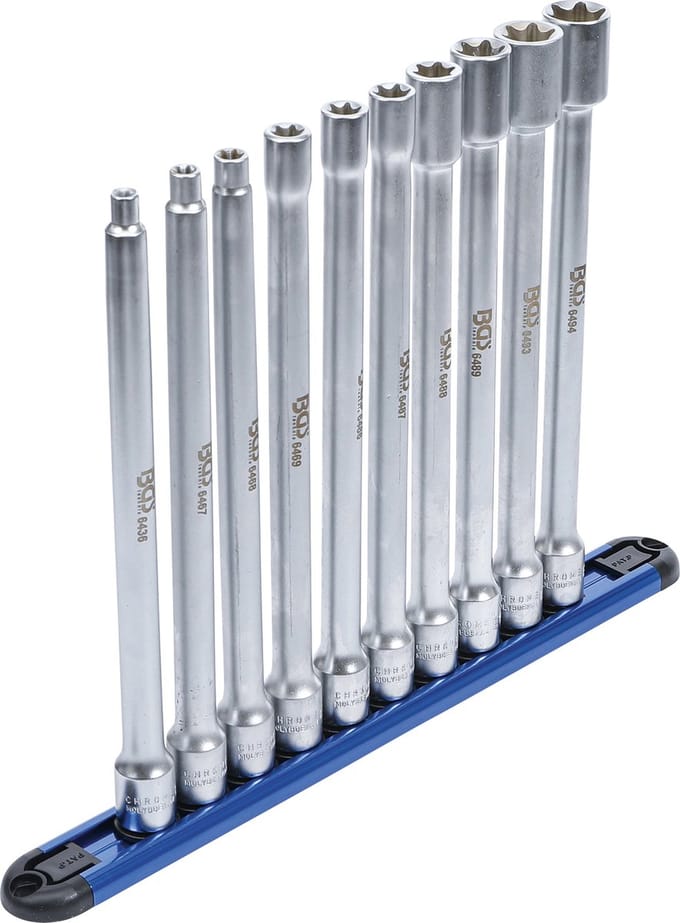 BGS Doppenset E-profiel - XXL - 3/8 - E6-E20 - 10 delig