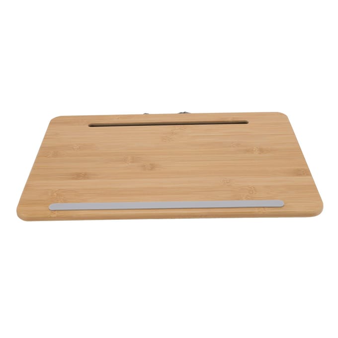 Thuiskantoor Laptop Schootbureau Draagbare Multifunctionele Laptopstandaard voor Bedbank Bank 42x27,5cm beige