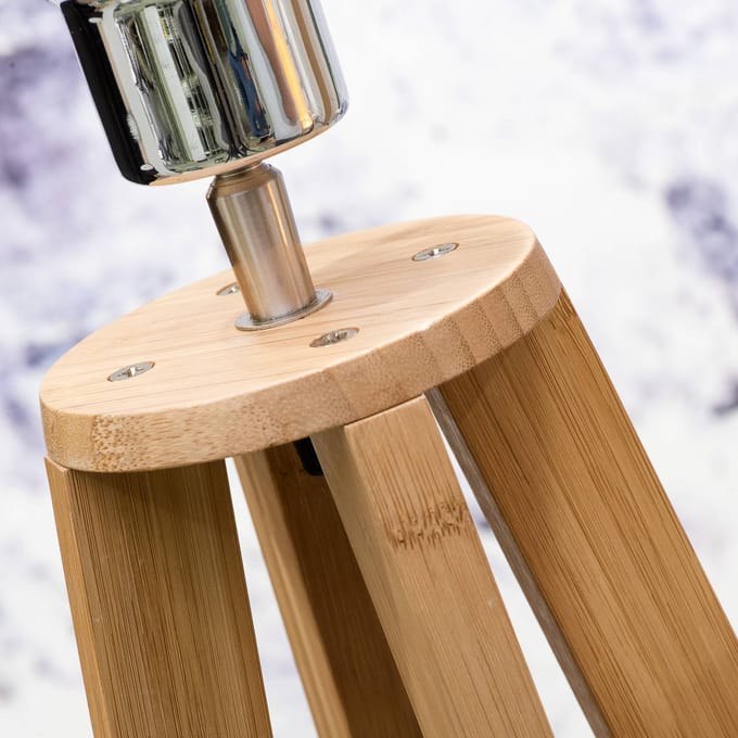 Good &amp; Mojo Vloerlamp Everest, licht linnen, hoogte 158 cm