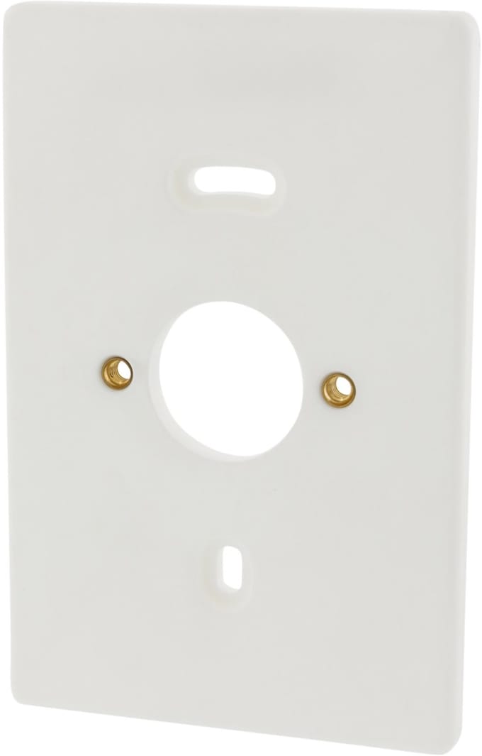 Attema montageplaat dubbel met inserts met label wit