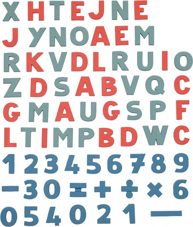 Smoby 72 Letters En Magnetische Cijfers Transparant