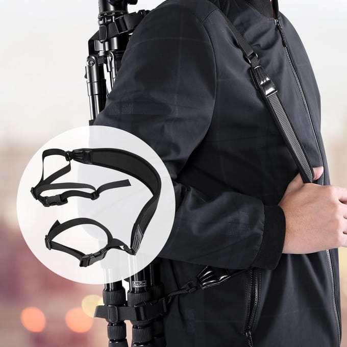 Bandoulière simple et légère pour trépied d'éclairage extérieur black